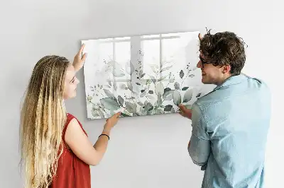 Magnetisk rittavla med växtbladmönster