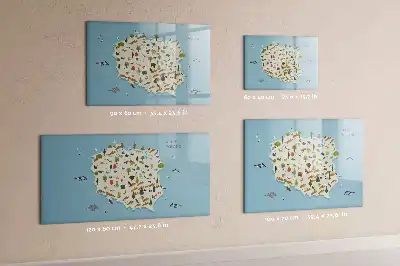 Magnetisk rittavla med karta över polska djur