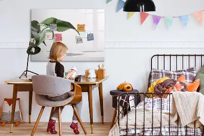 Magnetisk tavla med penna motiv med abstrakta blad