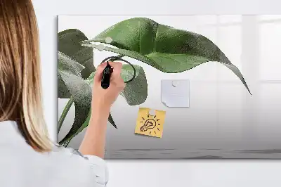 Magnetisk tavla med penna motiv med abstrakta blad