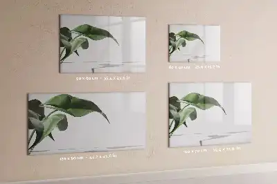 Magnetisk tavla med penna motiv med abstrakta blad
