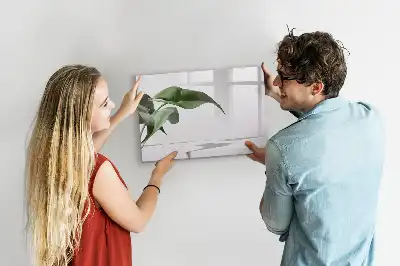 Magnetisk tavla med penna motiv med abstrakta blad