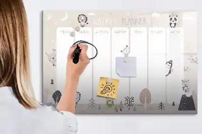 Veckoschema magnetisk rittavla