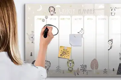 Veckoschema magnetisk rittavla