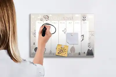 Veckoschema magnetisk rittavla
