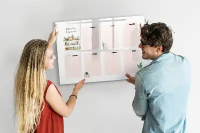 Veckoplanerare magnetisk tavla med penna