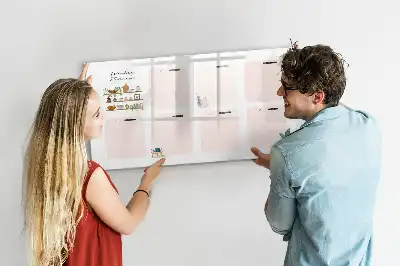 Veckoplanerare magnetisk tavla med penna