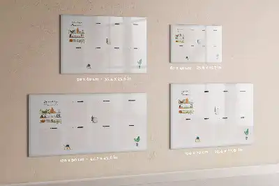 Veckoplanerare magnetisk tavla med penna