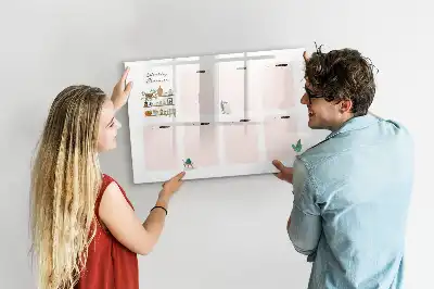 Veckoplanerare magnetisk tavla med penna