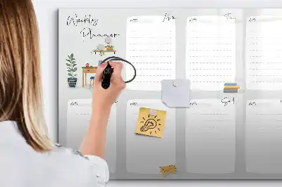 Magnetisk rittavla mysig veckoplanerare