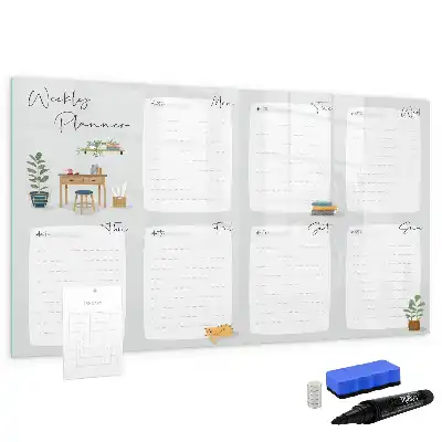Magnetisk rittavla mysig veckoplanerare