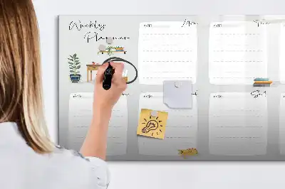 Magnetisk rittavla mysig veckoplanerare