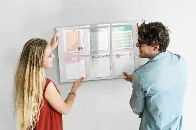 Magnetisk rittavla med färgglada anteckningar