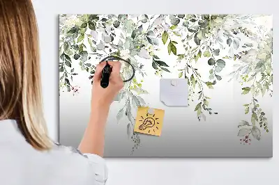 Magnetisk tavla med penna motiv blommande natur