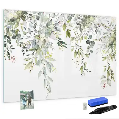 Magnetisk tavla med penna motiv blommande natur