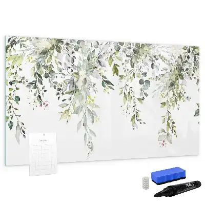 Magnetisk tavla med penna motiv blommande natur