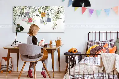 Magnetisk tavla med penna motiv blommande natur