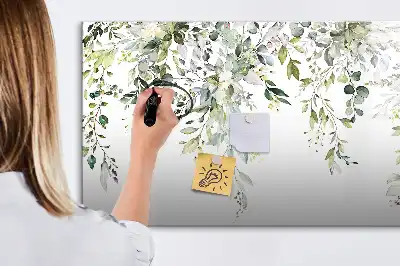 Magnetisk tavla med penna motiv blommande natur