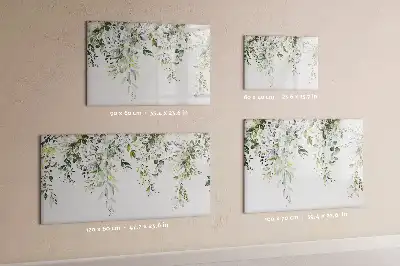 Magnetisk tavla med penna motiv blommande natur