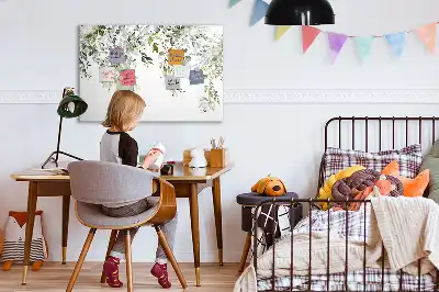 Magnetisk tavla med penna motiv blommande natur