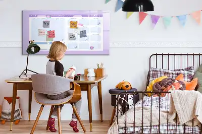 Magnetisk rittavla i rosa utförande för årsplanering
