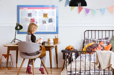 Månadsplanerare magnetisk tavla med penna