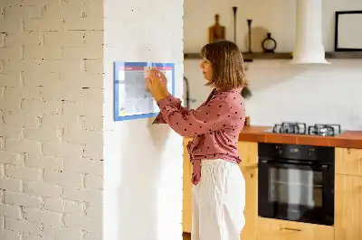 Månadsplanerare magnetisk tavla med penna
