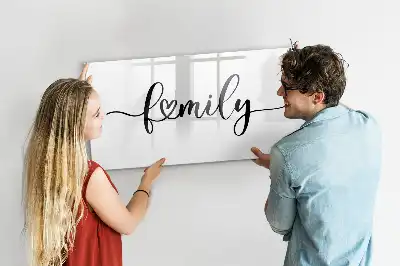 Magnetisk rittavla för familjeanteckningar