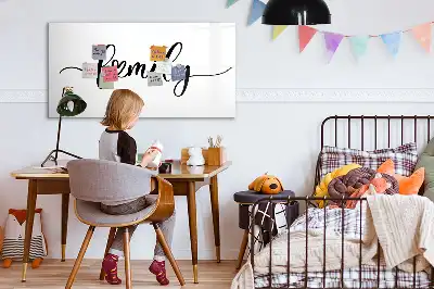 Magnetisk rittavla för familjeanteckningar