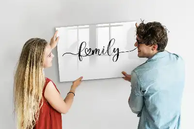 Magnetisk rittavla för familjeanteckningar