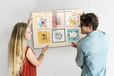 Magnetisk tavla med penna med motiverande citat