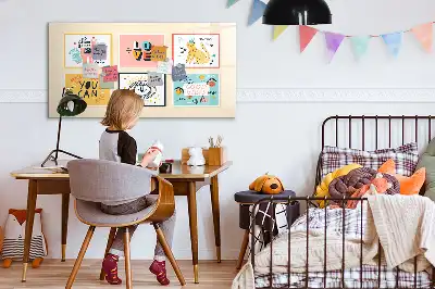 Magnetisk tavla med penna med motiverande citat