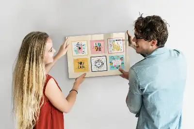 Magnetisk tavla med penna med motiverande citat