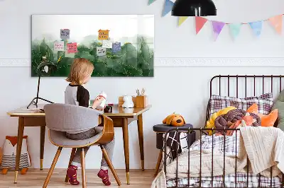 Magnetisk rittavla i motivet bladabstraktion
