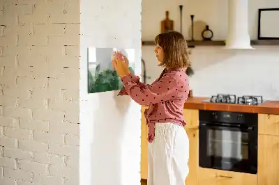 Magnetisk rittavla i motivet bladabstraktion