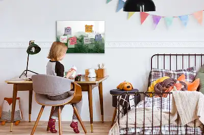 Magnetisk rittavla i motivet bladabstraktion