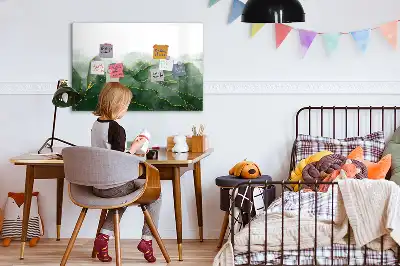 Magnetisk rittavla i motivet bladabstraktion