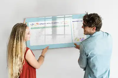 Måltidsplanerare magnetisk tavla med penna