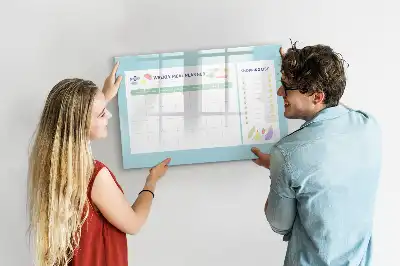 Måltidsplanerare magnetisk tavla med penna