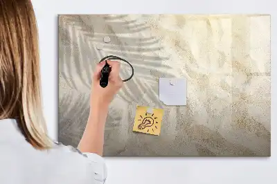 Magnetisk rittavla skugga i sanden