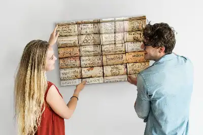 Magnetisk rittavla vinkorkar