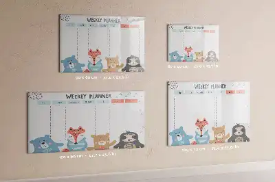 Veckoschema magnetisk tavla med penna