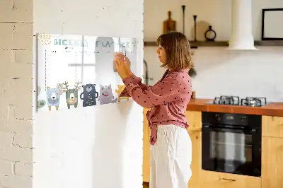 Magnetisk rittavla veckoplanerare för barn