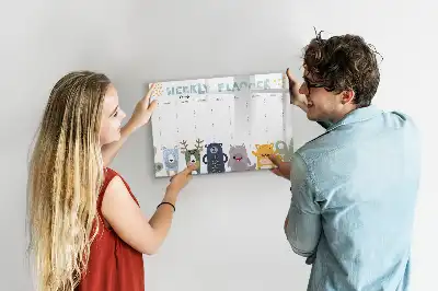 Magnetisk rittavla veckoplanerare för barn