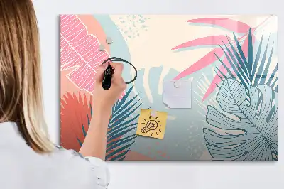 Magnetisk skrivtavla med penna i pastellutförande