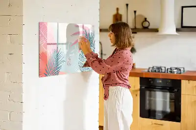 Magnetisk skrivtavla med penna i pastellutförande