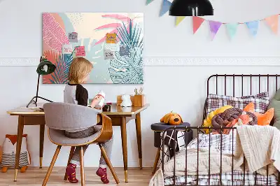 Magnetisk skrivtavla med penna i pastellutförande