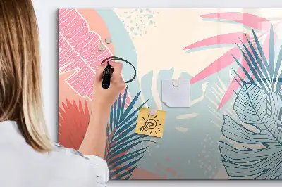 Magnetisk skrivtavla med penna i pastellutförande