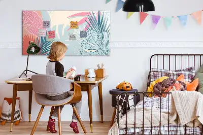 Magnetisk skrivtavla med penna i pastellutförande