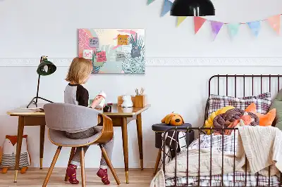 Magnetisk skrivtavla med penna i pastellutförande